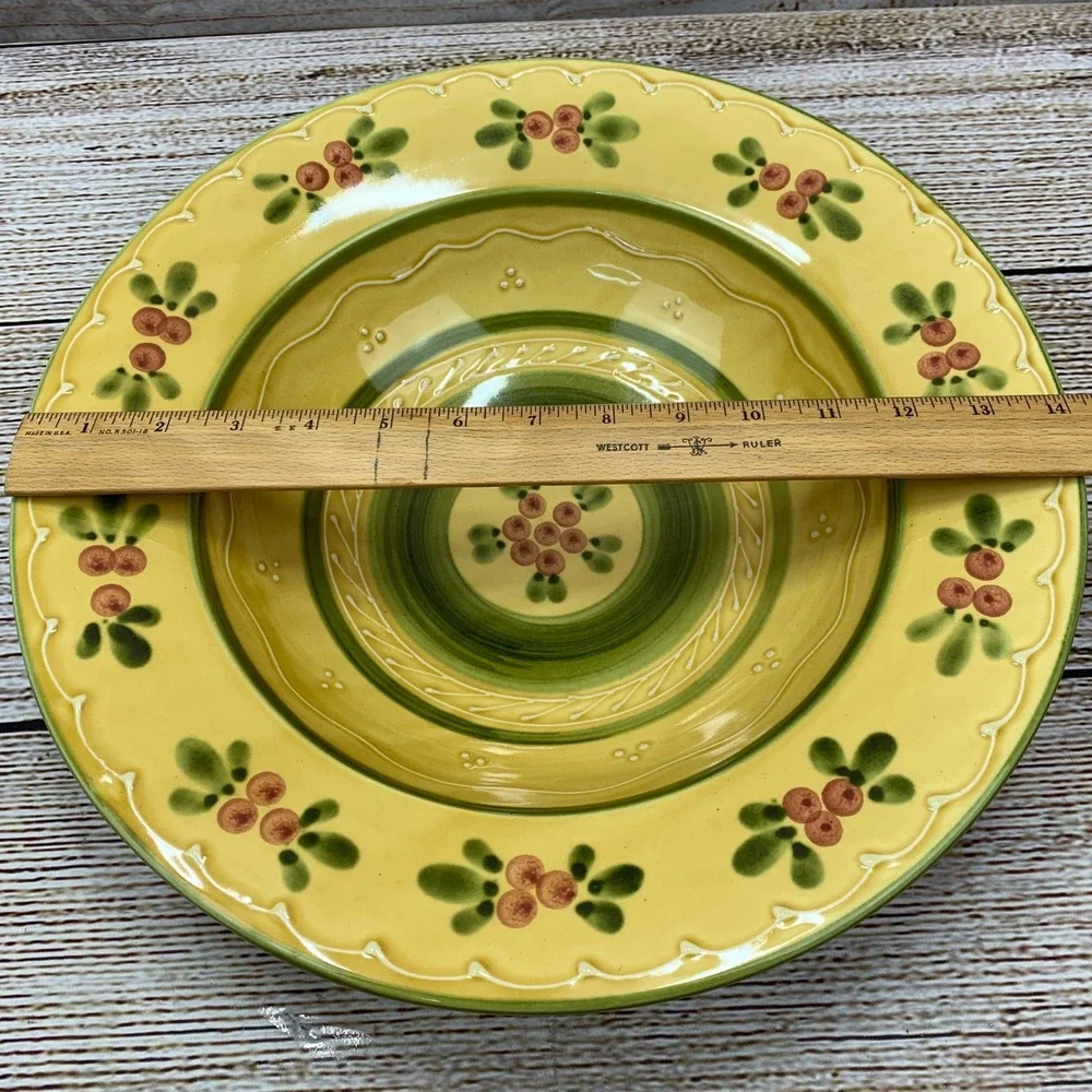 Williams Sonoma Ceramiche Toscane Hand Painted‎ Bowl Made in Italy Decor Dish